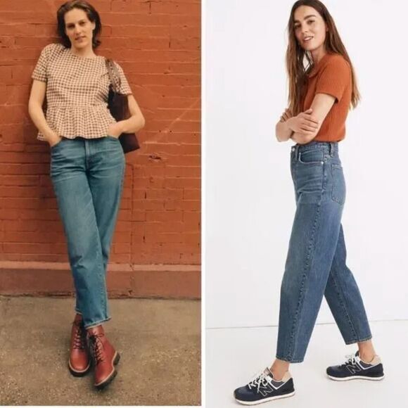 NEW Madewell Balloon Jeans in Corson Wash, size 33,‎ NA929 - Picture 1 of 14